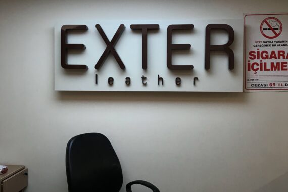 Exter Leather Işıklı Tabela