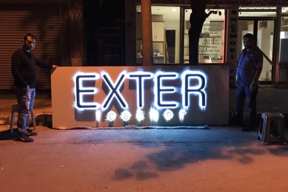 Exter Leather Işıklı Tabela