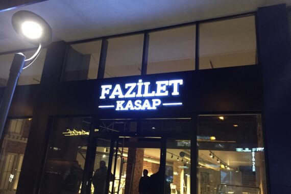 Fazilet Kasap Büyükçekmece Işıklı Tabela