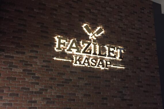 Fazilet Kasap Büyükçekmece Işıklı Tabela