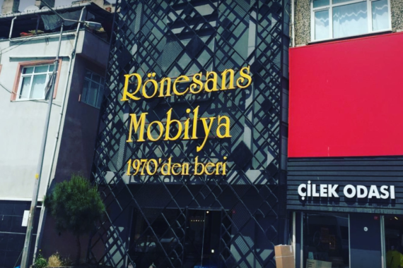 Rönosans Mobilya Eyüp Kutu Harf Tabela