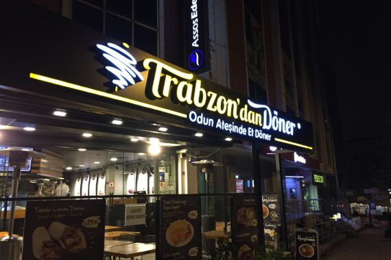 Trabzondan Döner Işıklı Tabela