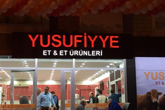 Yusufiyye Kasap Işıklı Tabela