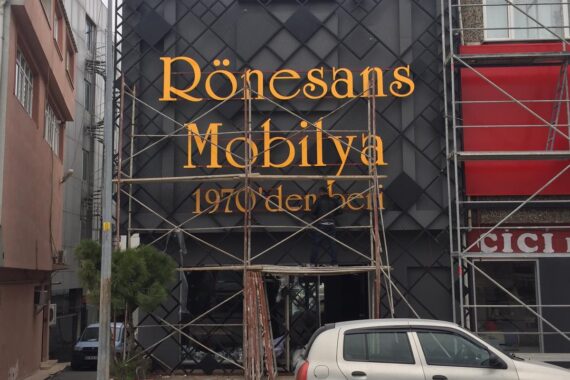 Rönosans Mobilya Eyüp Kutu Harf Tabela