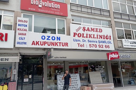 Özel Şamed Polikliniği Bakırköy ışıklı tabela